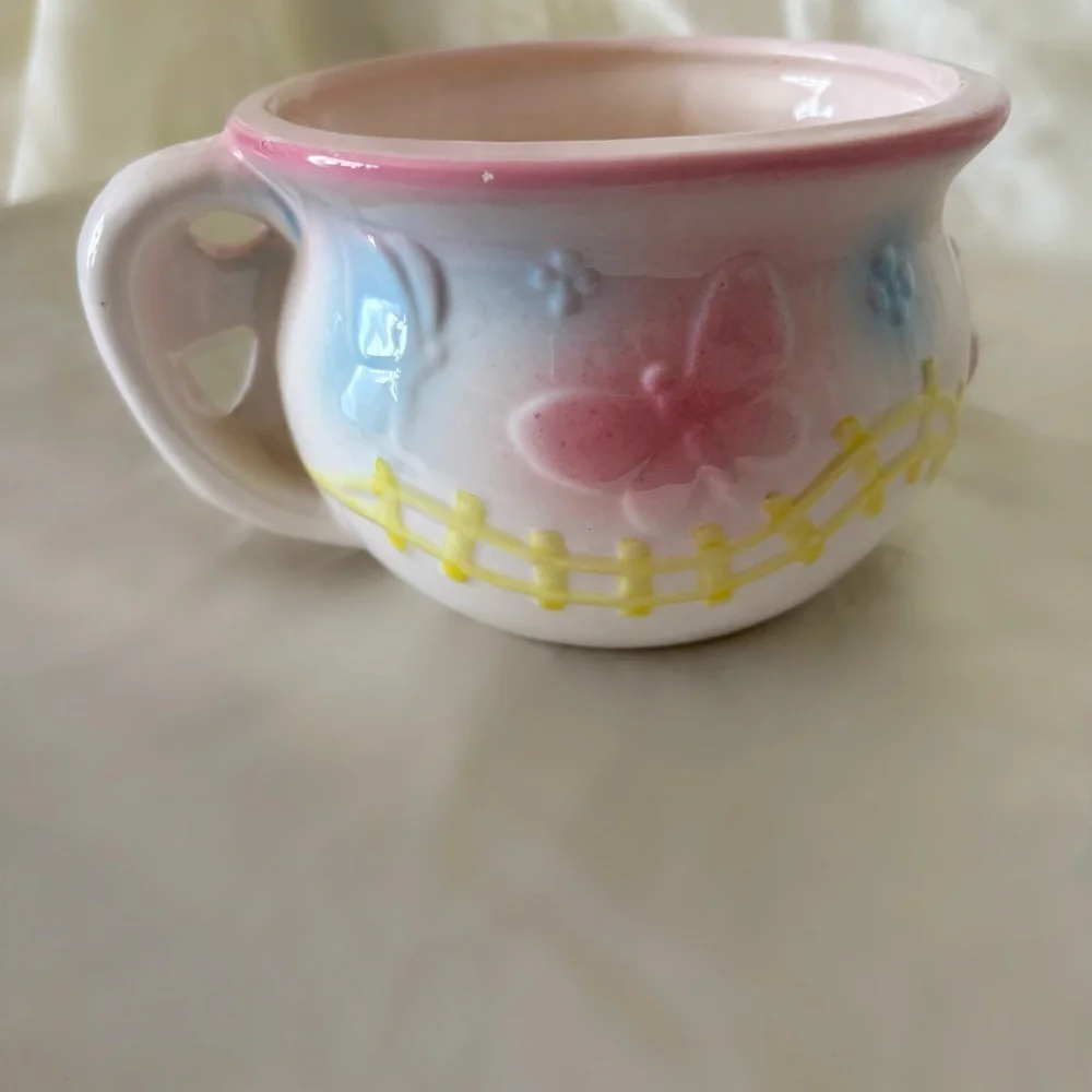 Vintage 60s pastel baby ceramic planter gift home decor Ruben’s originals